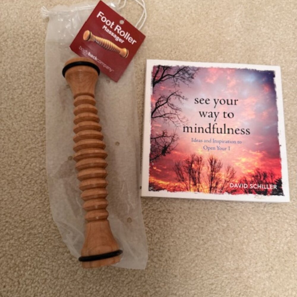 Head to Toe Health Aids - foot roller and book to rest your mind